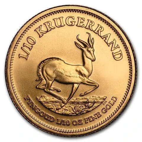 1/10 ounce Gold Coin - Krugerrand Mixed Years