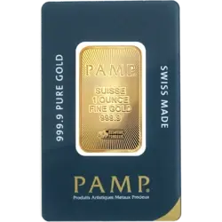 1 once lingotin d'or - PAMP Suisse 1 once lingotin d'or - PAMP Suisse