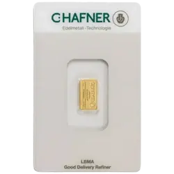 1 grammo Lingottino d'Oro - C. Hafner 1 grammo Lingottino d'Oro - C. Hafner