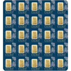 Achat d'or, Lingotin, Lingot d'or pur 25x1 gramme Lady Fortuna - PAMP Suisse - Veriscan investir dans l'or, 25x1 gramme Lingotin, Lingot d'or pur Lady Fortuna - PAMP Suisse - Veriscan