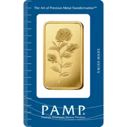 Achat d'or, 100 gram d'or pur Rosa - PAMP Suisse - Pack Front investir dans 100 gram d'or pur Rosa - PAMP Suisse - Pack Front