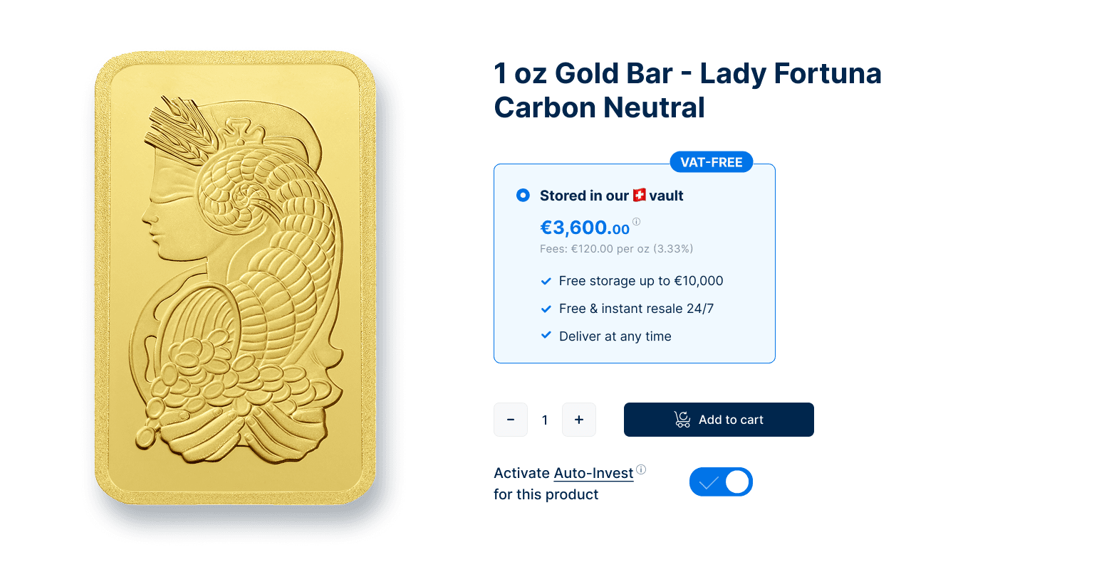 Select a product and a<br/>frequency