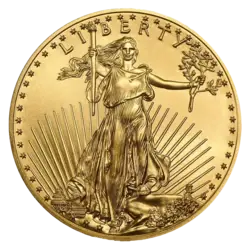 1 ounce Gold Coin - American Eagle BU
