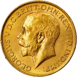  Sovereign Goldmünze - König George V