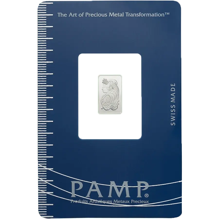 1 grammo lingottino di platino - PAMP Suisse Lady Fortuna