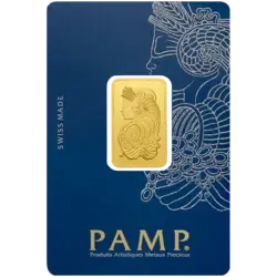 10 grammes lingotin d'or - PAMP Suisse Lady Fortuna