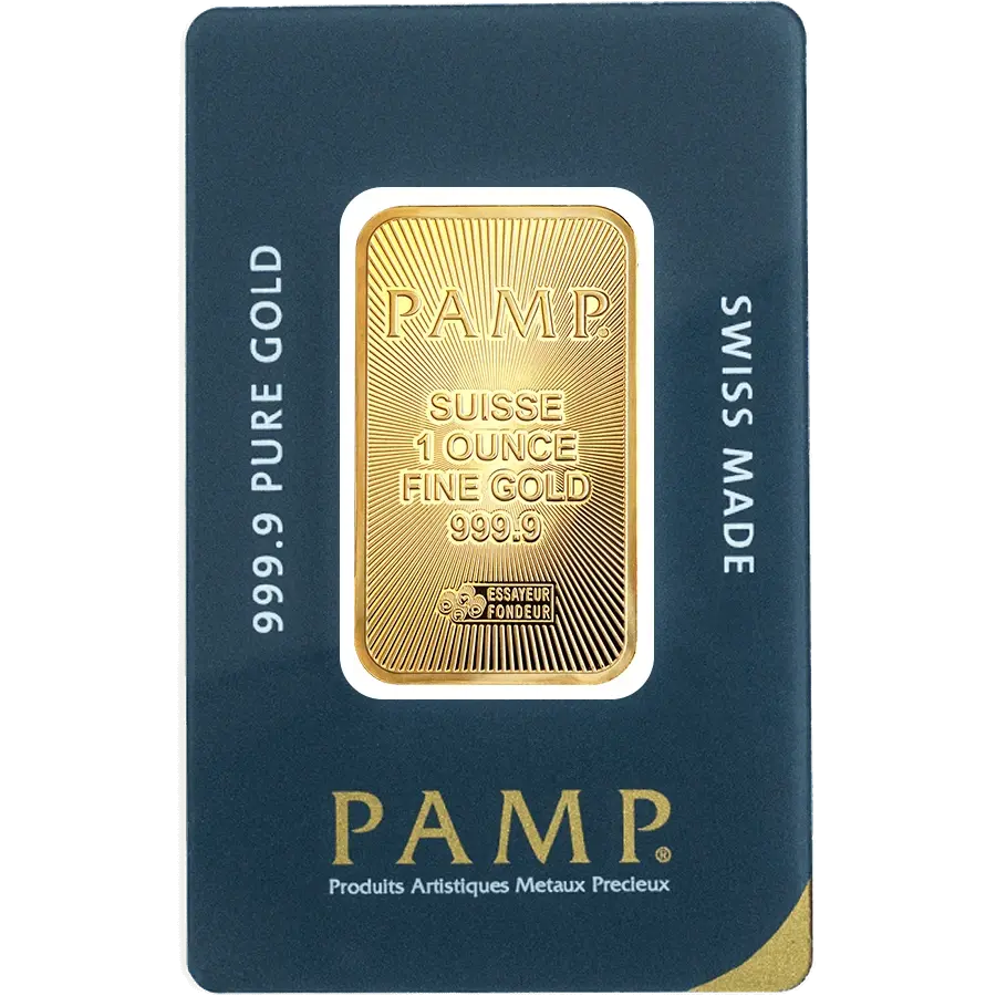 1 ounce Gold Bar - PAMP Suisse 
