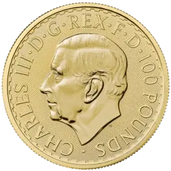 1 Unze Goldmünze - Britannia Charles III. 2023