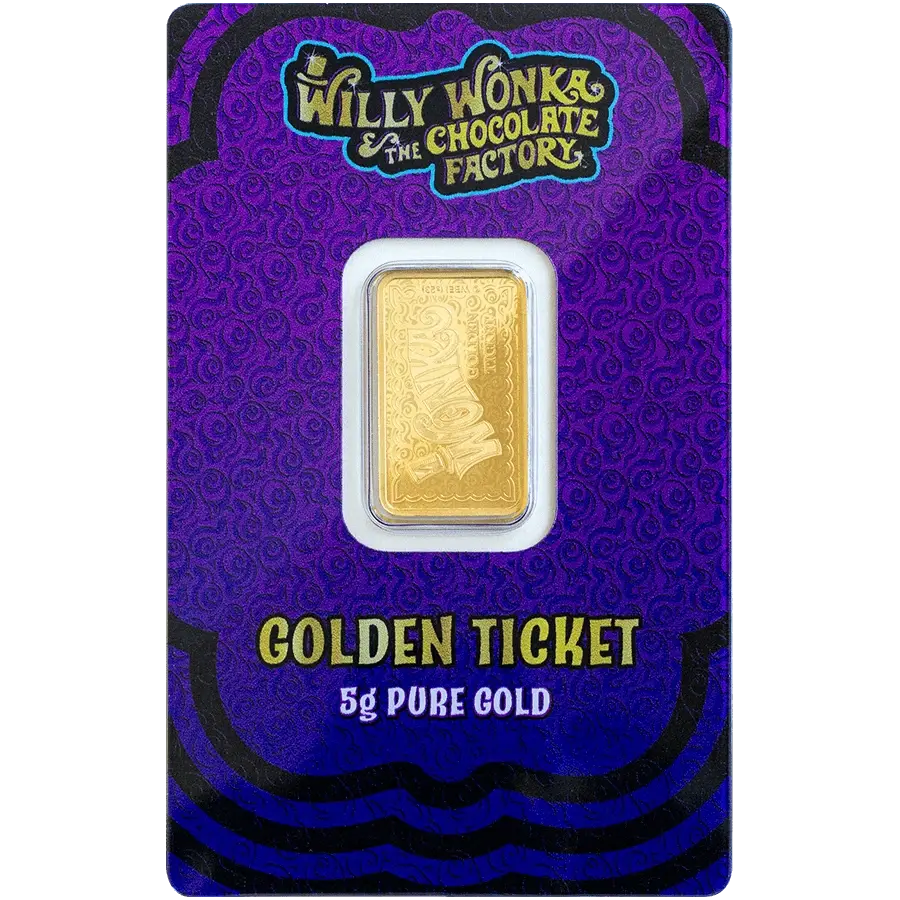 5 grammi Lingotto d'Oro - Willy Wonka®