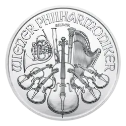 1 ounce Silver Coin - Philharmonic BU