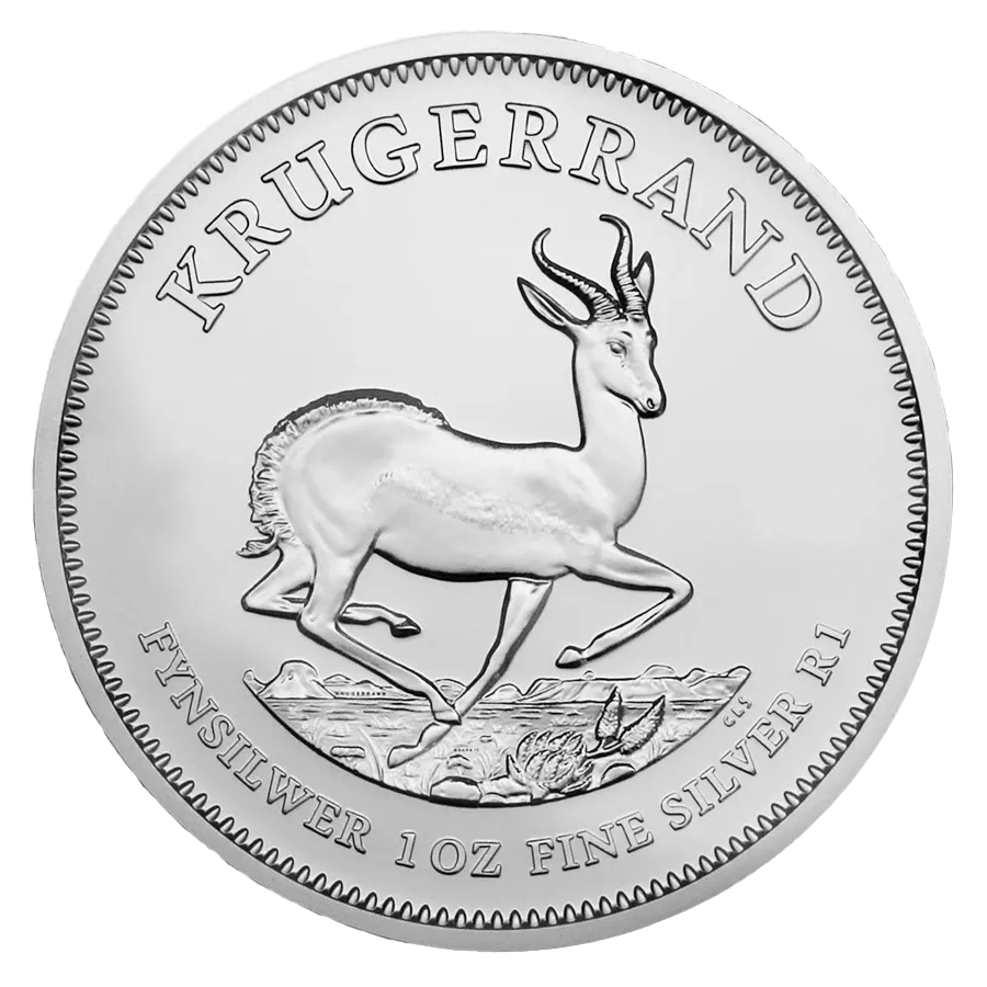 1 once Pièce d'argent pur 999.0 SANS TVA - Krugerrand BU Années Mixte recto