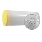 25 Coins Silver Tube - Maple Leaf 