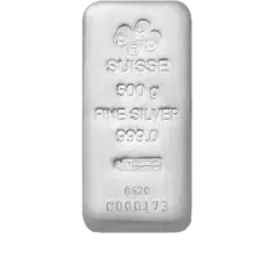 500 Gramm Silberbarren - PAMP Suisse