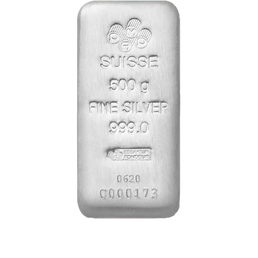 500 grammi lingotto d'argento - PAMP Suisse