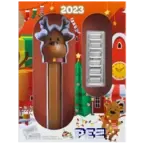 6x5 g PEZ® Reindeer Silver Wafers & Dispenser Gift Set