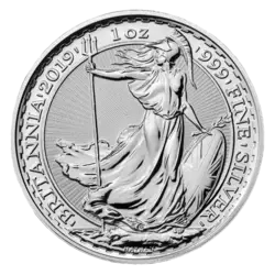 1 ounce Silver Coin - Britannia BU
