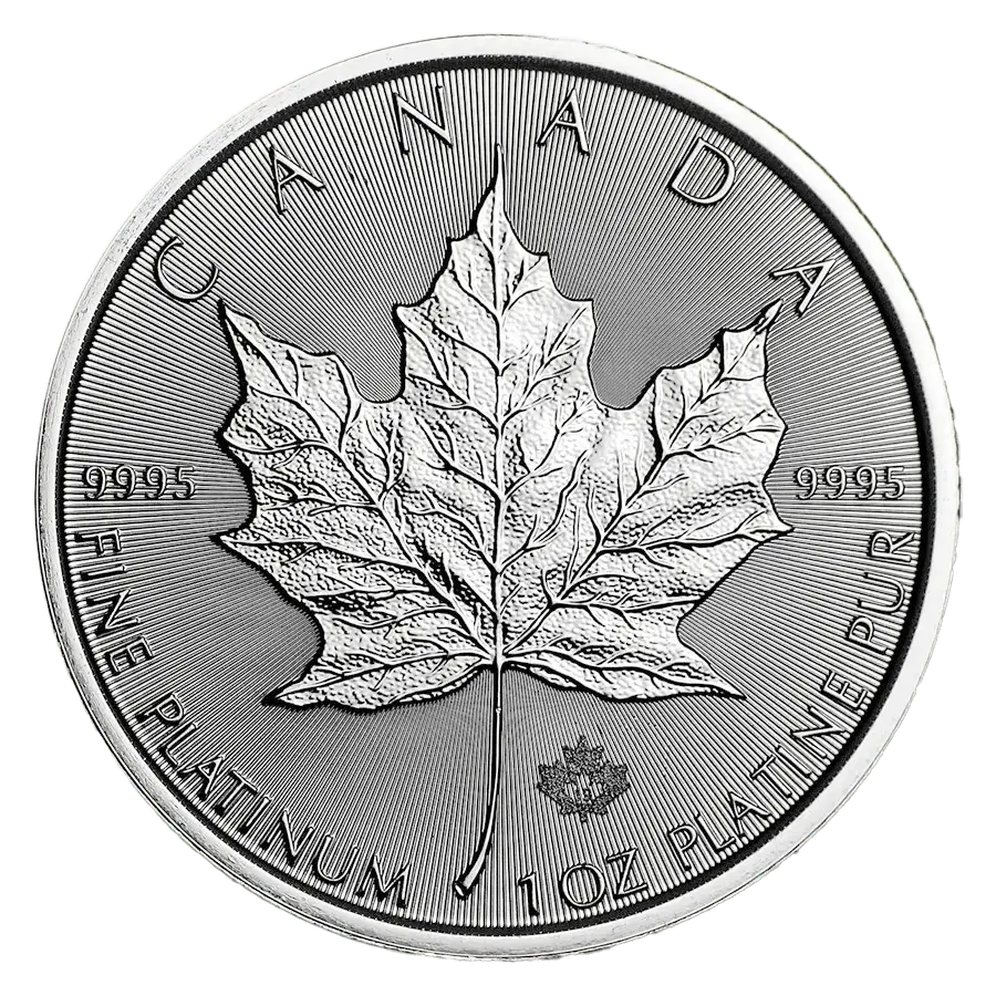 1 ounce Platinum Coin - Maple Leaf BU