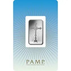 1 ounce Silver Bar - PAMP Suisse Romanesque Cross