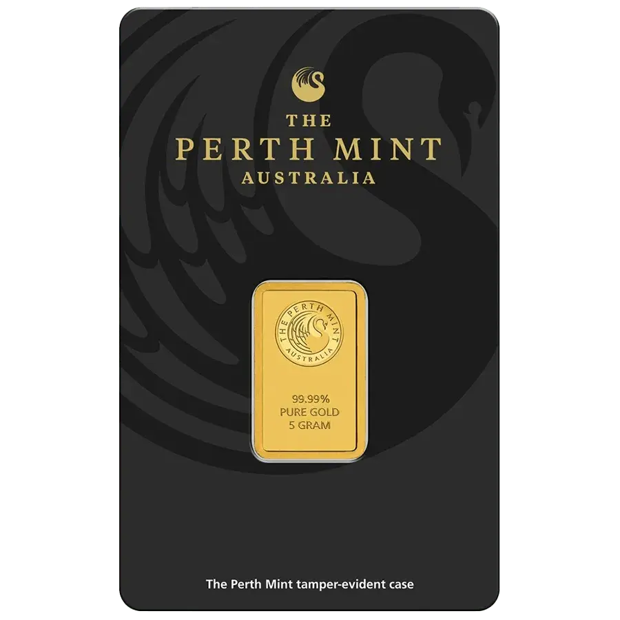 5 gram Gold Bar - The Perth Mint 