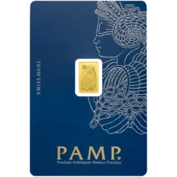 1 grammo lingottino d'oro - PAMP Suisse Lady Fortuna