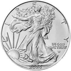 1 Unze Silbermünze - American Eagle 2024