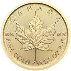 1/2 ounce Gold Coin - Maple Leaf Charles III 2024