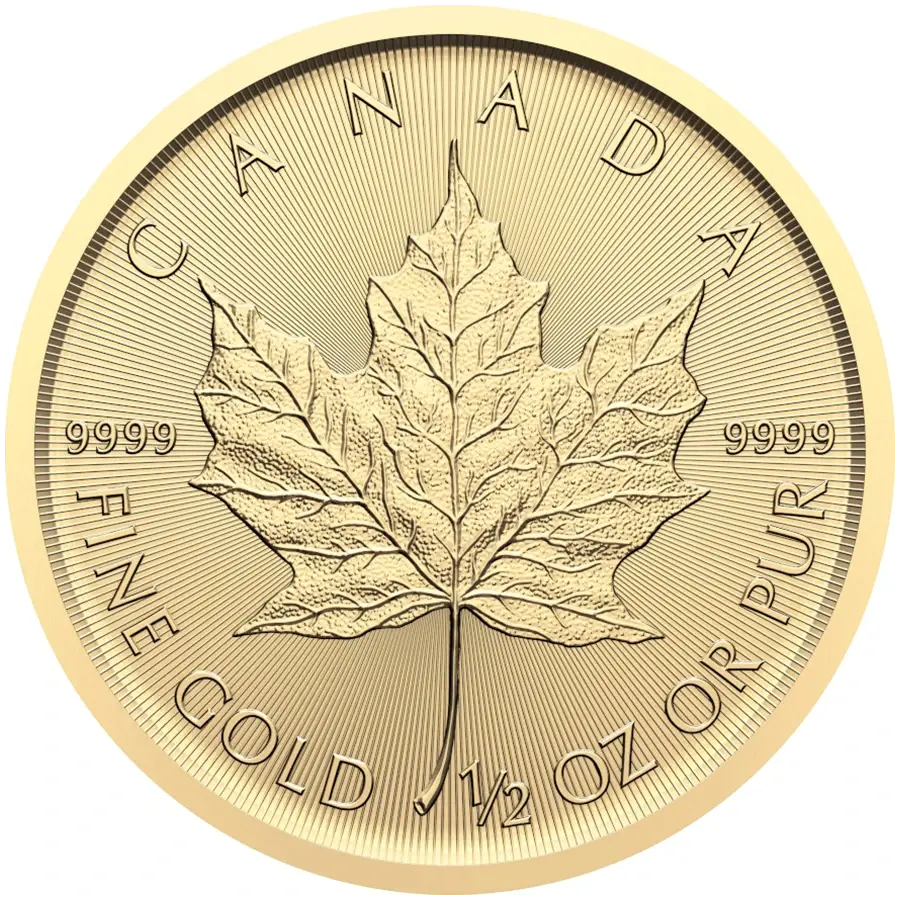 1/2 ounce Gold Coin - Maple Leaf Charles III 2024