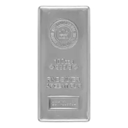 100 ounce Silver Bar - Royal Canadian Mint