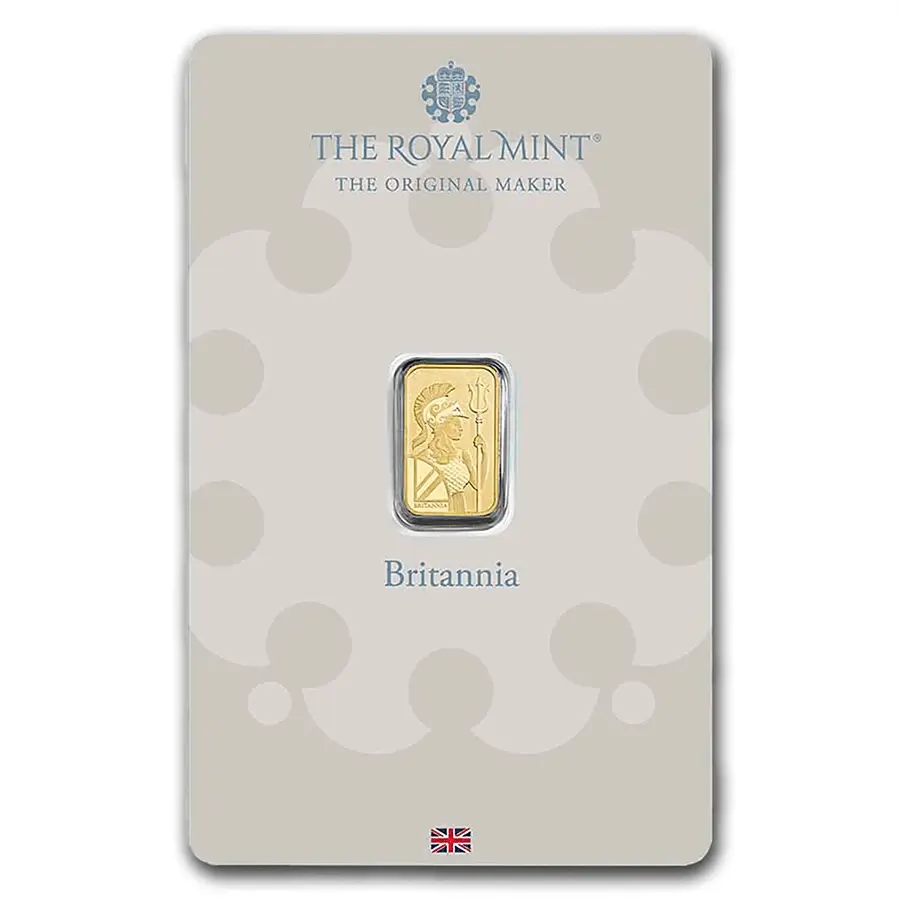 1 gram Gold Bar - The Royal Mint Britannia
