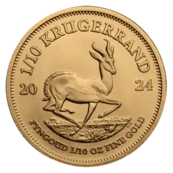 1/10 ounce Gold Coin - Krugerrand 2024