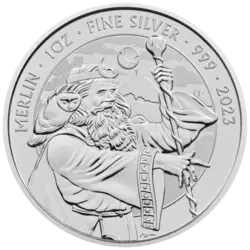 1 ounce Silver Coin - Myths and Legends - Merlin 2023