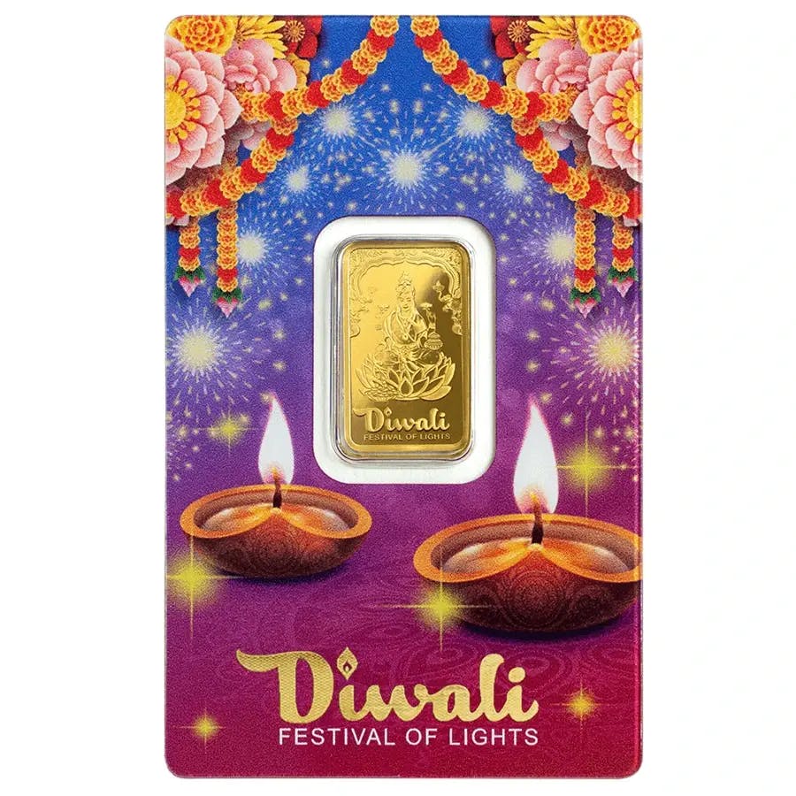 10 gram Gold Bar - Diwali Festival of Lights