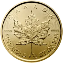 1/2 ounce Gold Coin - Maple Leaf 