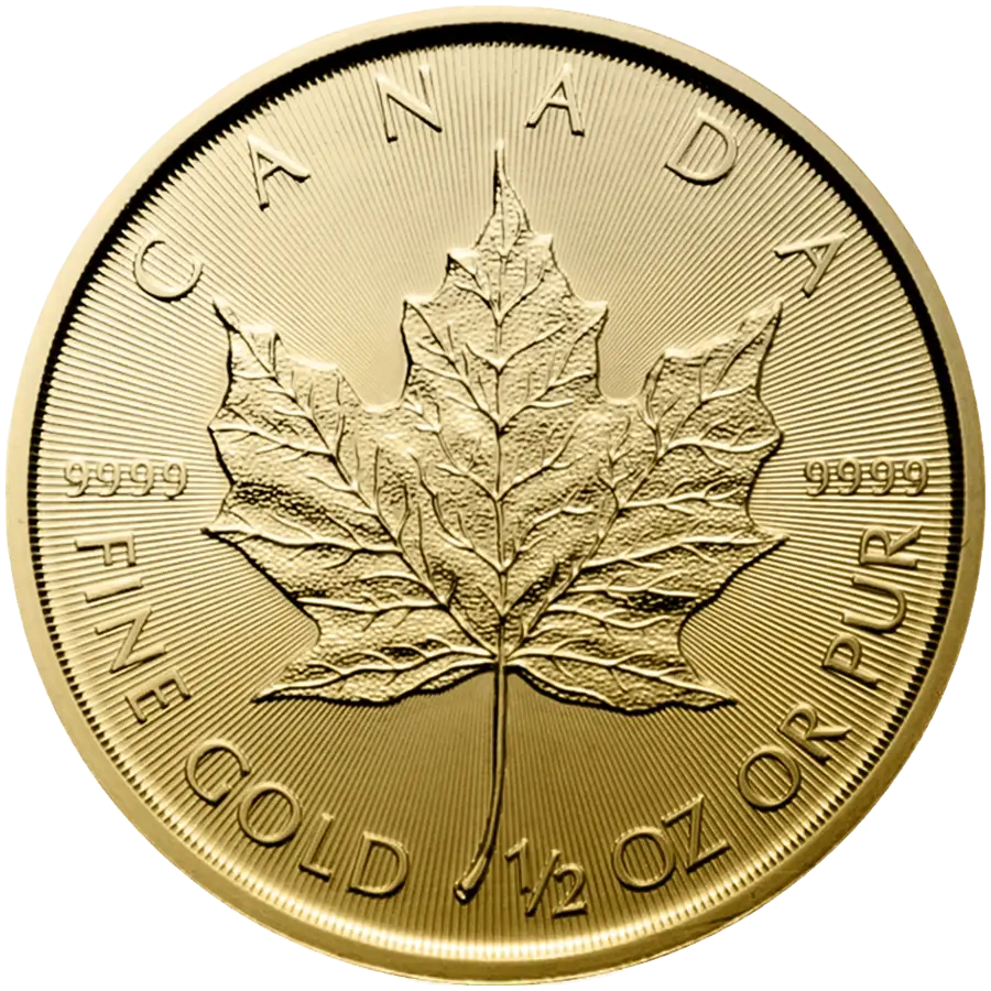1/2 ounce Gold Coin - Maple Leaf 
