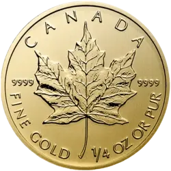 1/4 ounce Gold Coin - Maple Leaf 