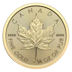 1/4 oncia Moneta d'Oro - Maple Leaf 2024