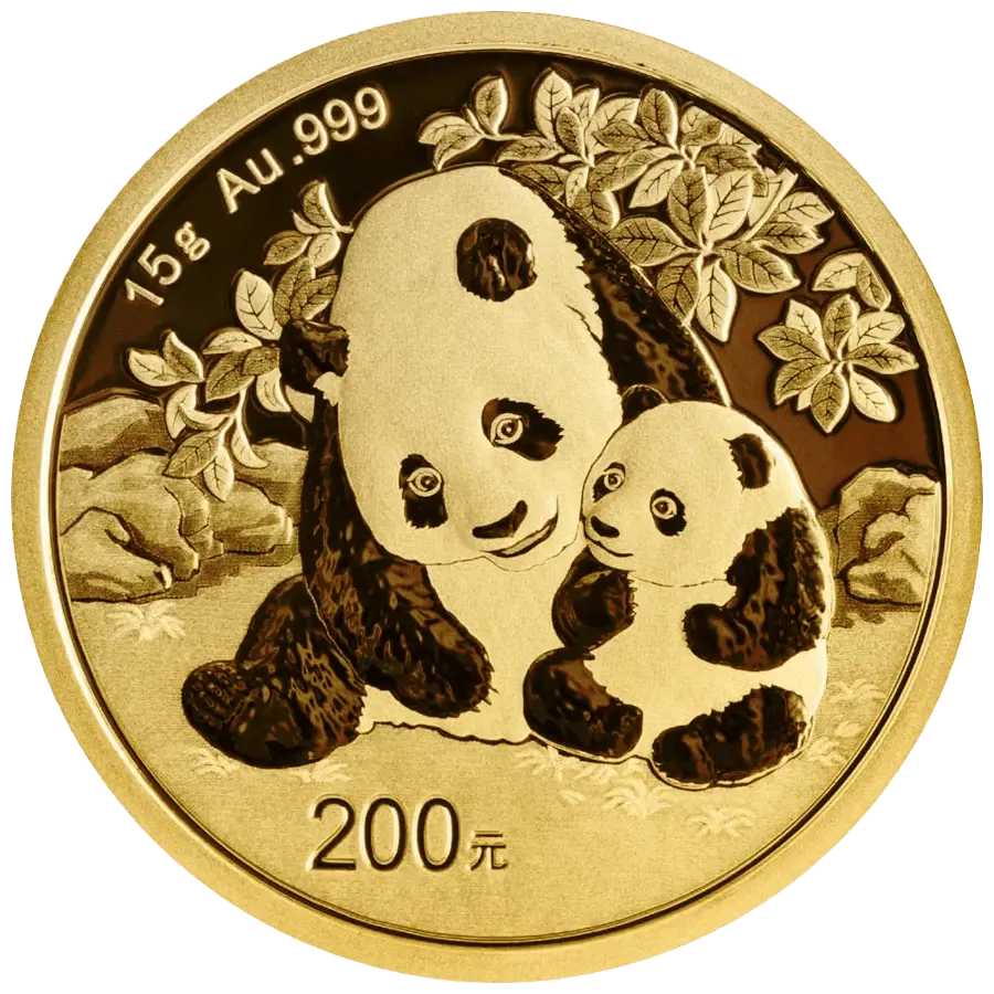 15 grammes Pièce d'Or - Panda 2024