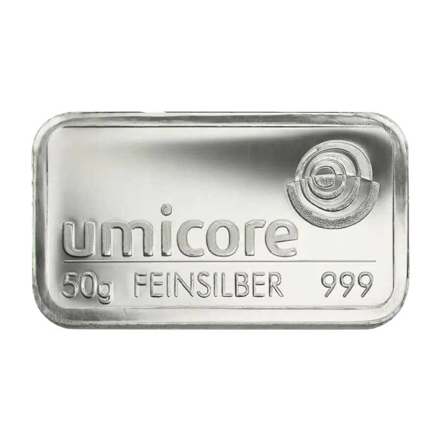 50 gram Silver Bar - Umicore