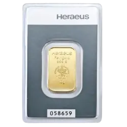 10 Gramm Goldbarren - Heraeus