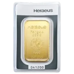 50 Gramm Goldbarren - Heraeus