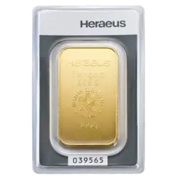 100 Gramm Goldbarren - Heraeus