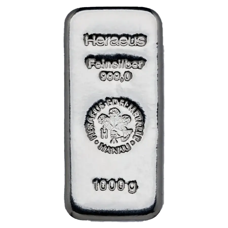 1 kg Silver Bar - Heraeus