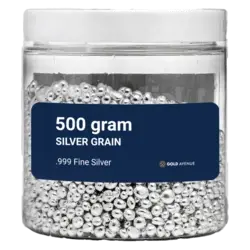500 Gramm Silbergranulat - GOLD AVENUE