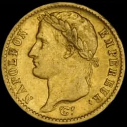 20 Französische Franken Goldmünze - 1807-1815 Napoleon I