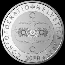 20 grammes - Pièce d'Argent - CERN Suisse 2025