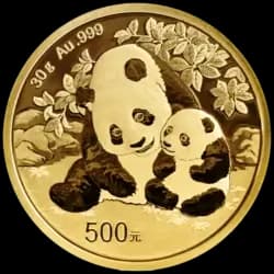 30 grammes Pièce en Or - Panda Années Mixtes 30 grammes Pièce en Or - Panda Années Mixtes