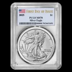 1 Unze Silbermünze - MS-70 PCGS - American Eagle 2025 1 Unze Silbermünze - MS-70 PCGS - American Eagle 2025 - 1