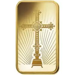 1 ounce Gold Bar - PAMP Suisse Romanesque Cross 