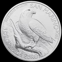 1 ounce Silver Coin - San Marino Falcon 2025 1 ounce Silver Coin - San Marino Falcon 2025- 1