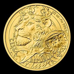 1/2 ounce Gold Coin - Czech Lion 2025 1/2 ounce Gold Coin - Czech Lion 2025 - 1